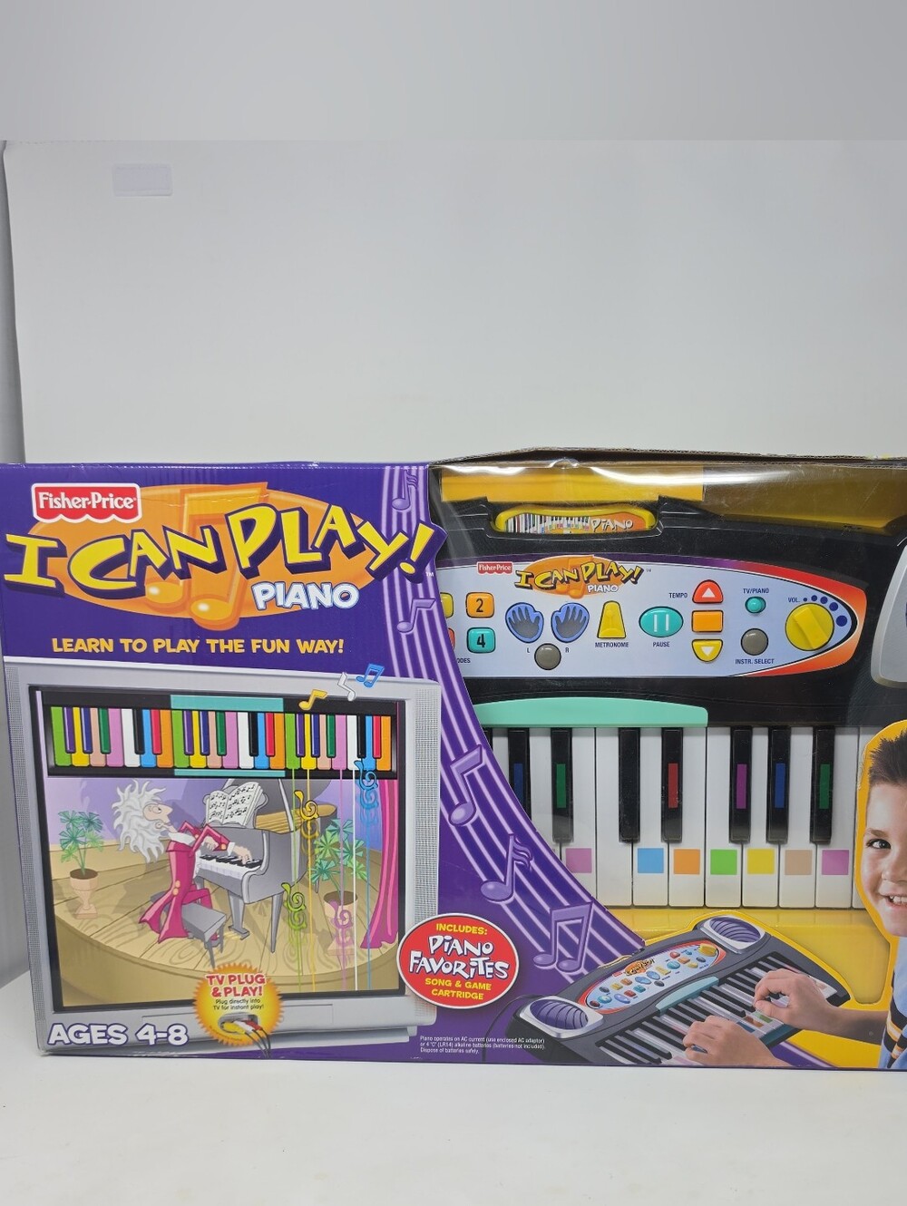 Fisher-Price I Can Play! Piano - Purple, Yellow, Black, White, Green, Blue
